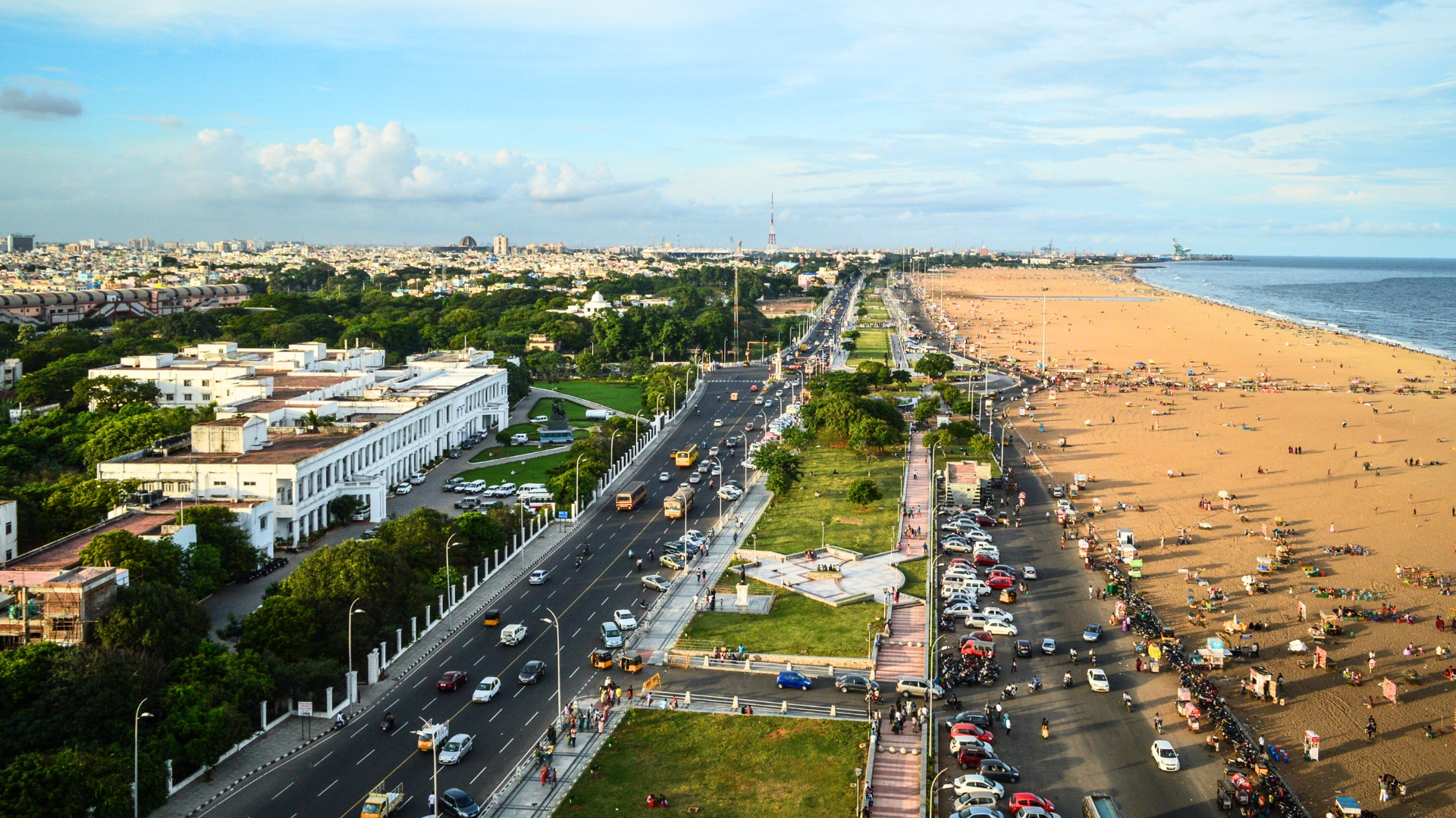 Marina Beach in Chennai